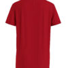 Tommy hilfiger t-shirt rossa con logo posizionato davanti