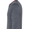 Peuterey maglia grigia con colletto in rosso