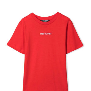 Neil Barrett Kids T- Shirt Con Stampa Thunderbolt