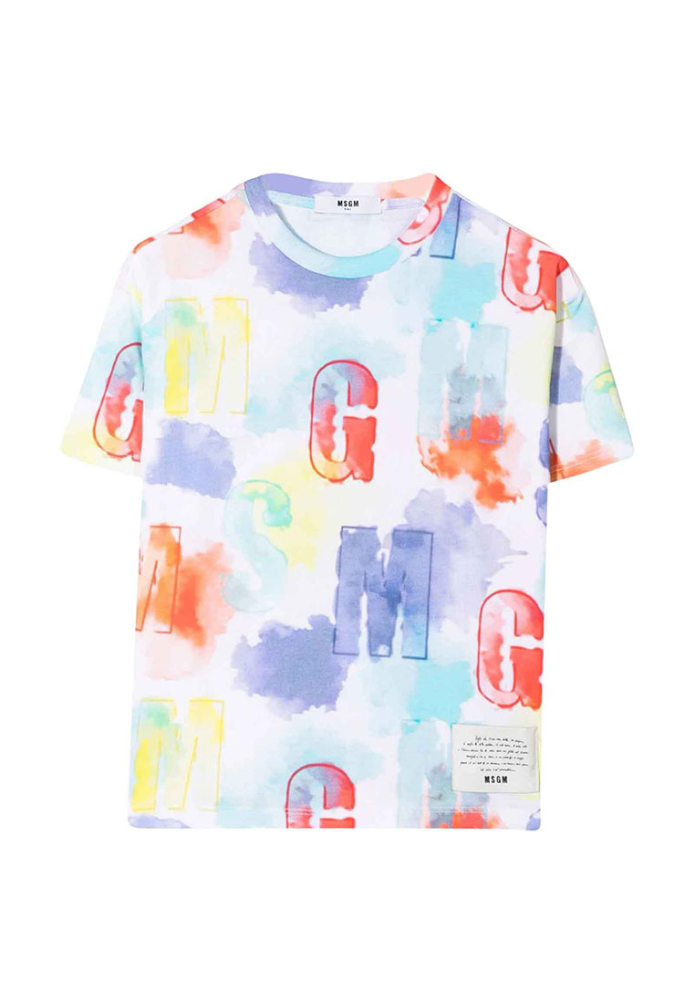 MSGM Kids T-shirt Con Macchie