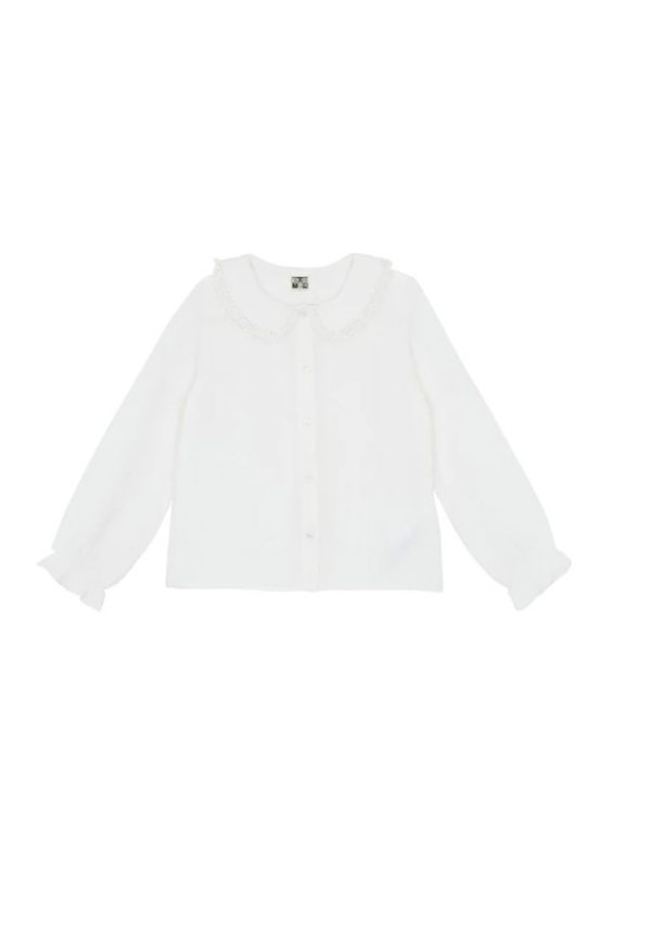 Bonton camicia bianca con colletto